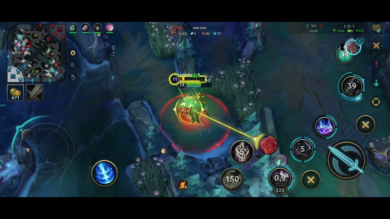 JOGO PERFEITO DE NASUS TOP/ AMASSANDO SETT!!! WILD RIFT 