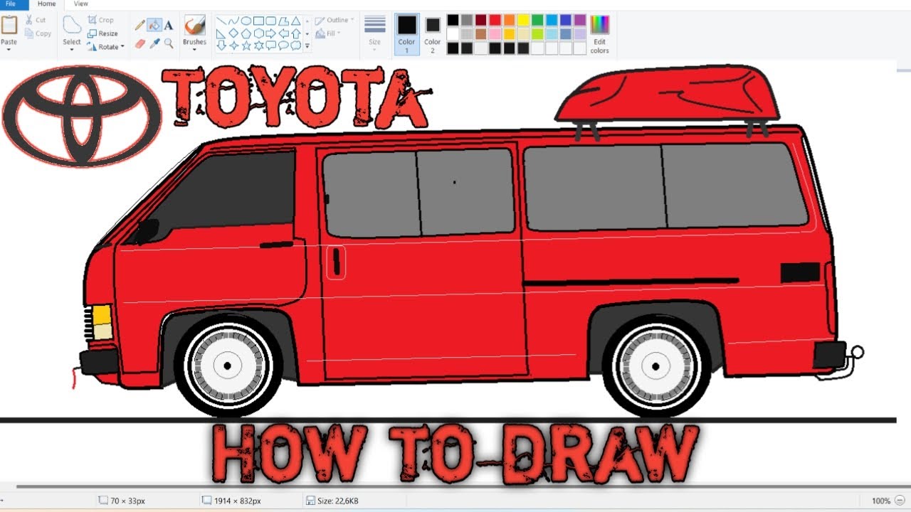 How to draw a toyota siyaya