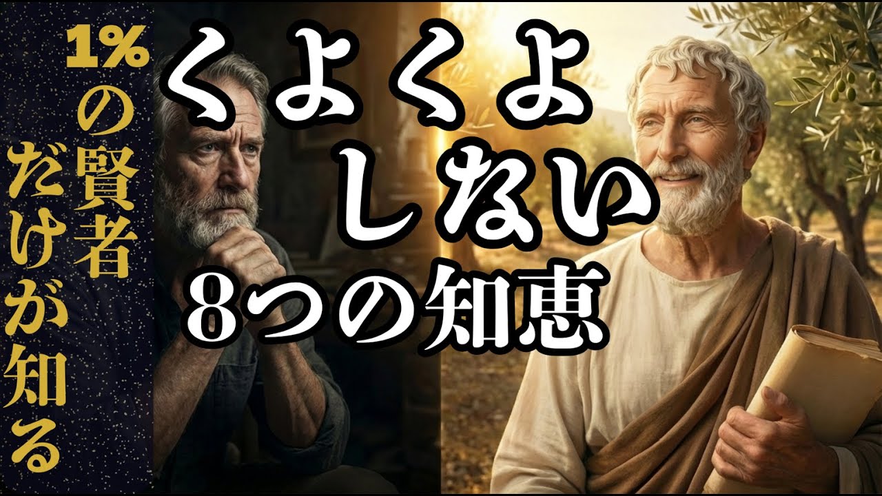 【気にしすぎ克服】賢者たちが実践した心の平穏〜くよくよしない8つの知恵〜