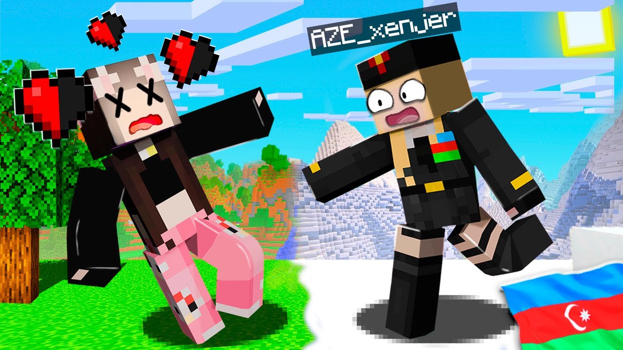 😲🌳MİNECRAFT AMMA YAŞIL RƏNGƏ TOXUNMAQ OLMAZ !