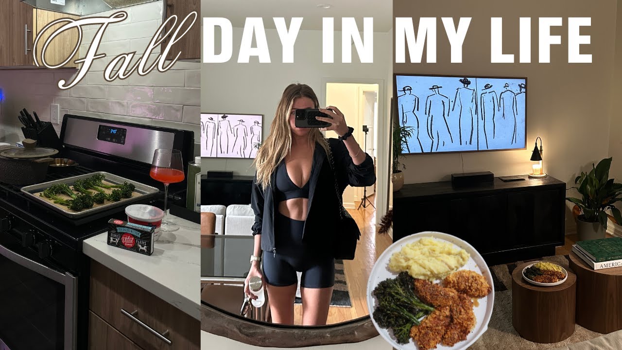 fall day in my life: weekday routine, answering your Qs (*TEA), apartment organizing (chatty)