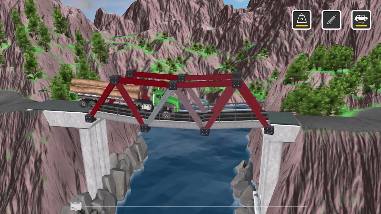 Preview Gameplay Bridge Construction Simulation