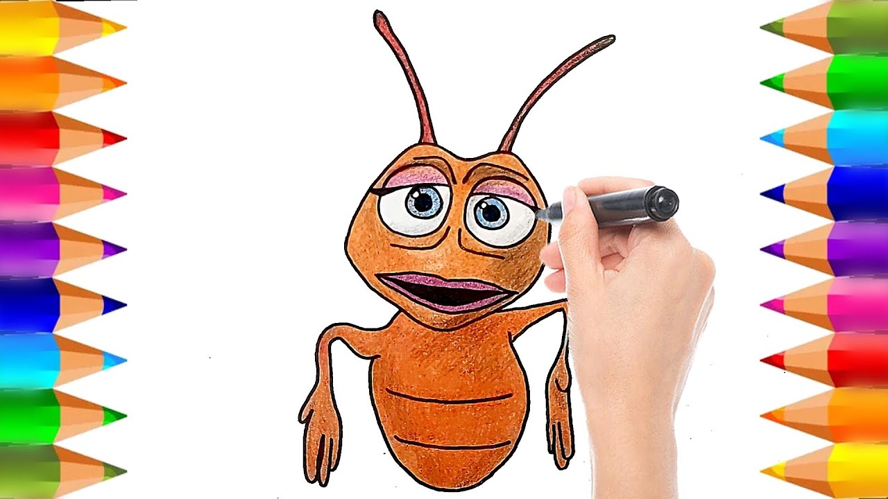 Cómo dibujar y colorear a La Señora Cucaracha de La Granja de Zenón | Dibujos para niños