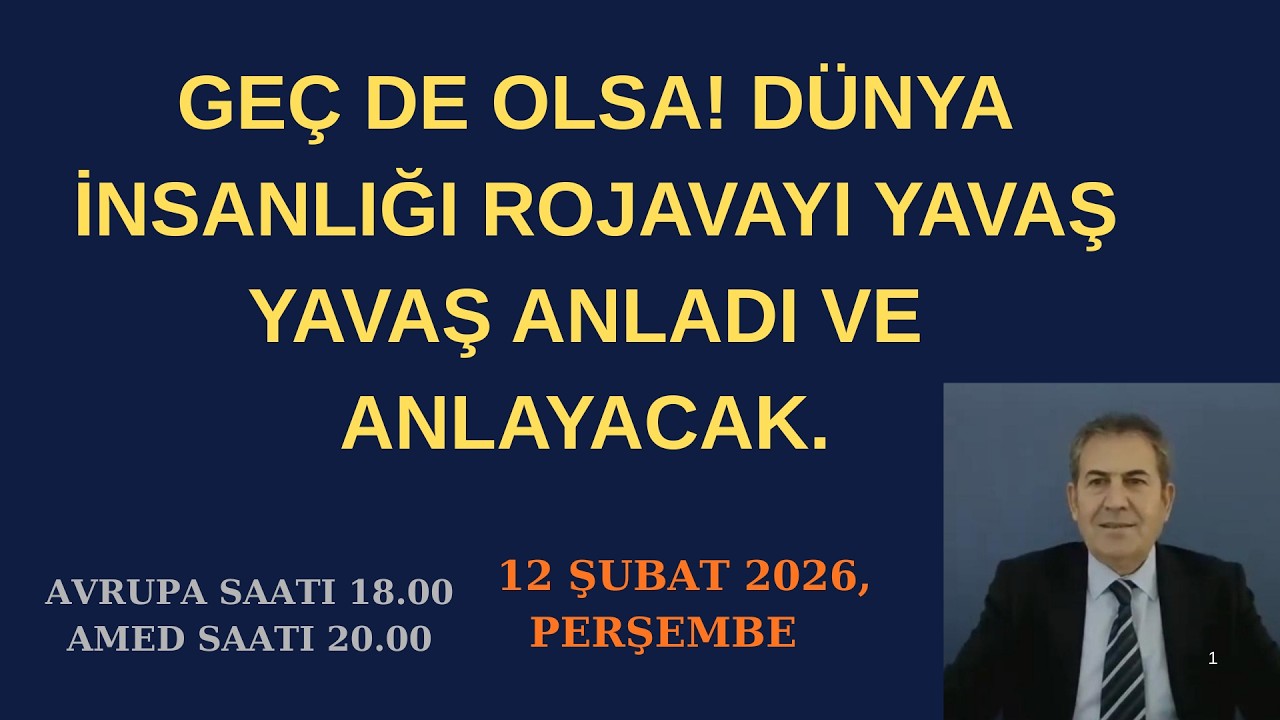 AB. PARLEMENTOSU ve ABD SENETOSU ROJAVA İÇİN SÖZÜNÜZDE DURUN.
