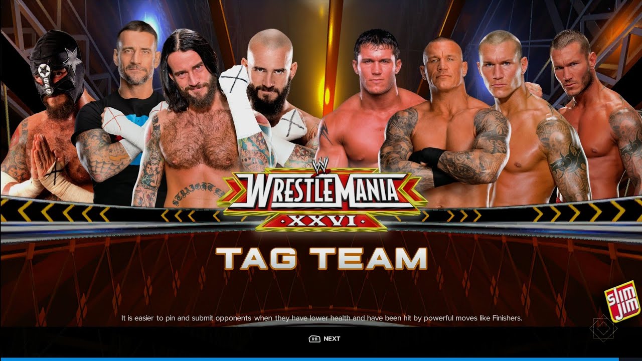 Team CM Punk Vs Team Randy Orton - Tag Team Elimination Match | WWE 2k25 