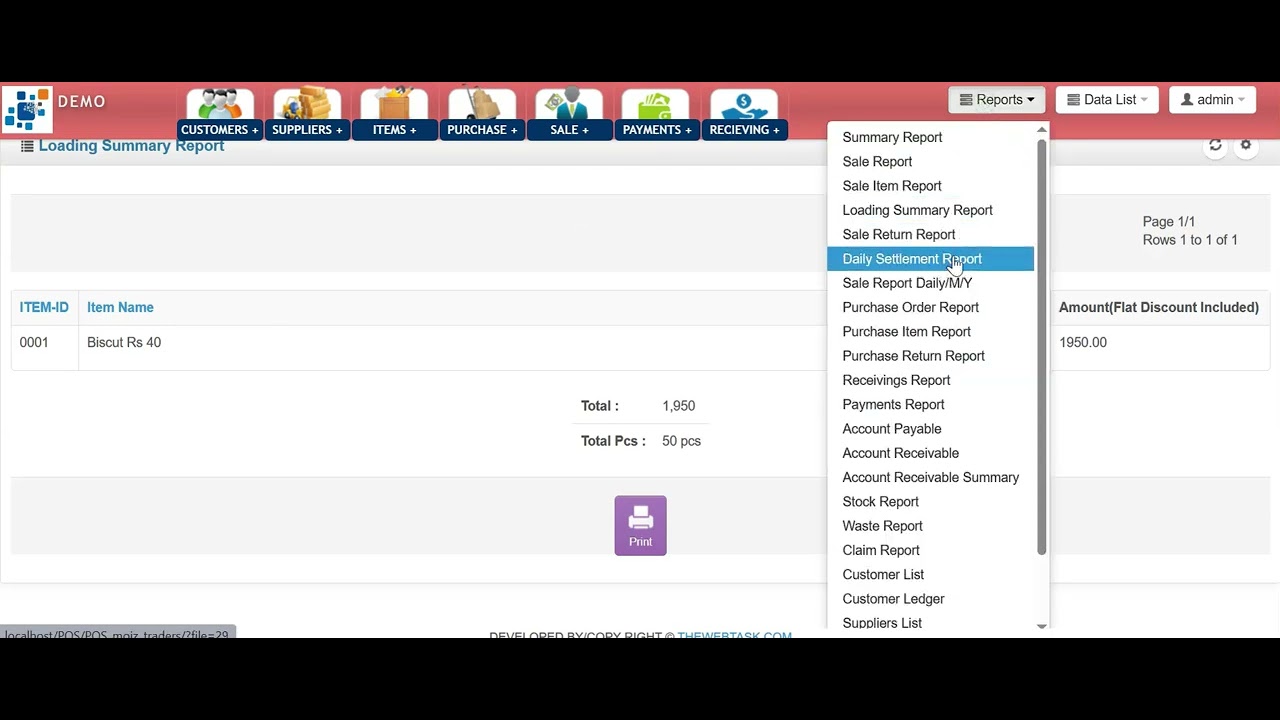 software demo for wholesale business