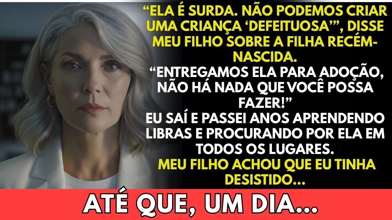 Meu filho entregou minha neta recém nascida para adoção por ela ser surda — então, aprendi libras e…