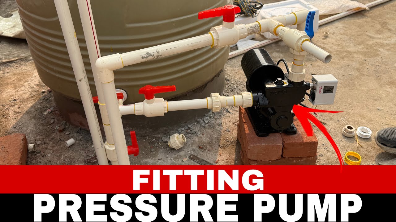 pressure pump installation | pressure pump fitting | PLUMBER WALA LADKA