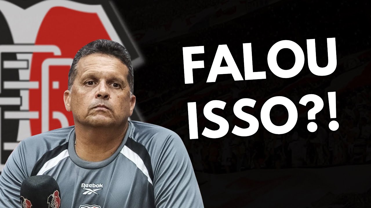 REAGINDO À COLETIVA DE CLAUDINEI APÓS A ELIMINAÇÃO DO SANTA CRUZ