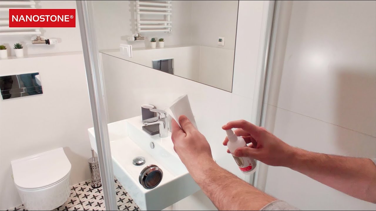 jak działa impregnat NANOBAUER SHOWER PROTECT i jak go nałożyć (dawnej Nanostone)