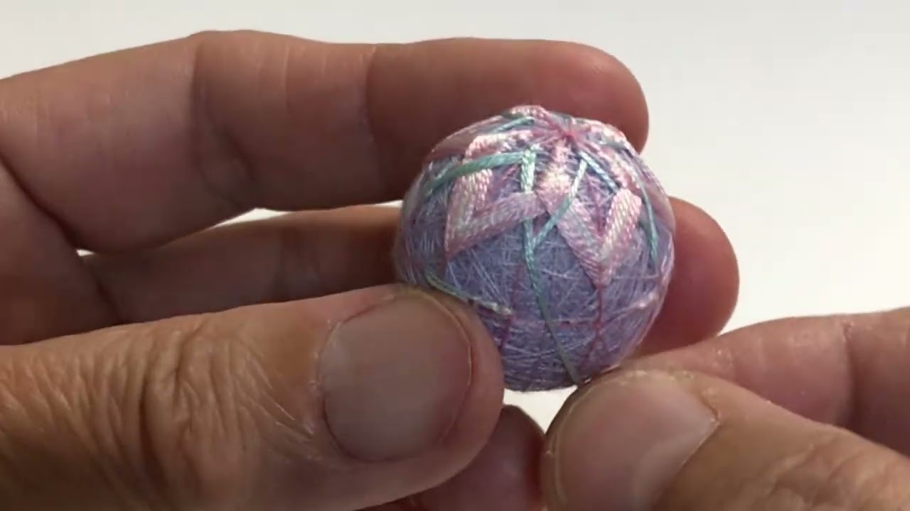 ミニてまりキーホルダー　手作りキット　作り方