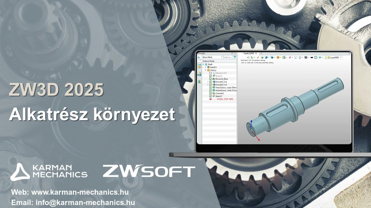 ZW3D Demo | Tengely alkatr&eacute;sz