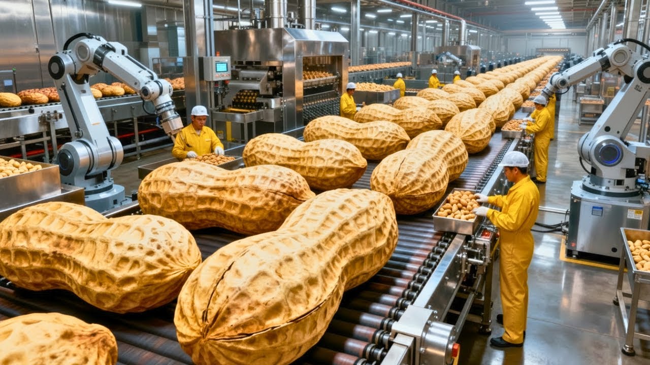 Inside the Peanut Butter Factory: How It's Made (Full Process)