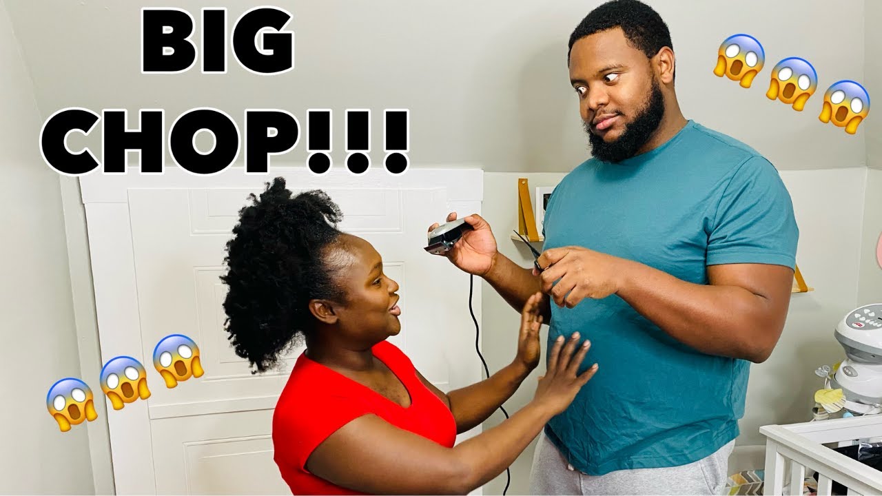 BIG CHOP 2021 | starting my new natural hair journey 4c | Husband cut my natural hair
