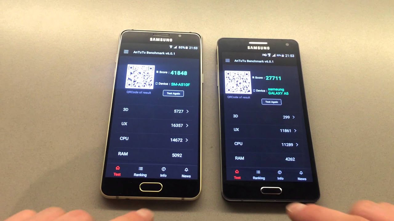 Samsung A5 a500 vs A5 a510 2016