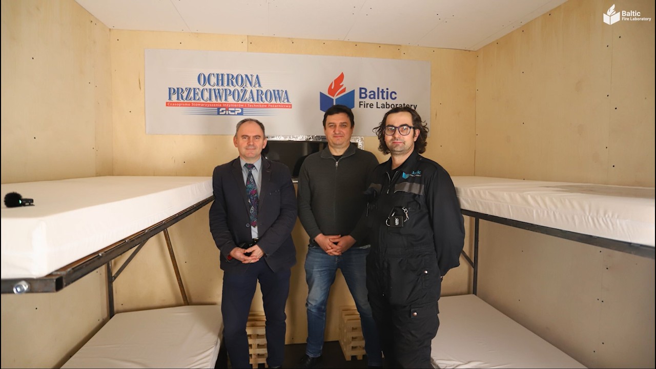 Redakcja magazynu OCHRONA PRZECIWPOŻAROWA w BALTIC FIRE LABORATORY