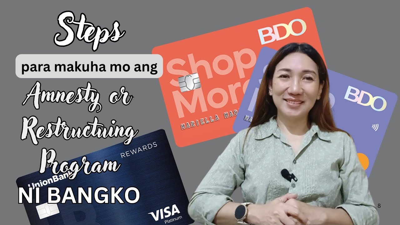 STEPS PARA MAKUHA ANG AMNESTY OR RESTRUCTURING PROGRAM NI BANGKO #CriselleMorales