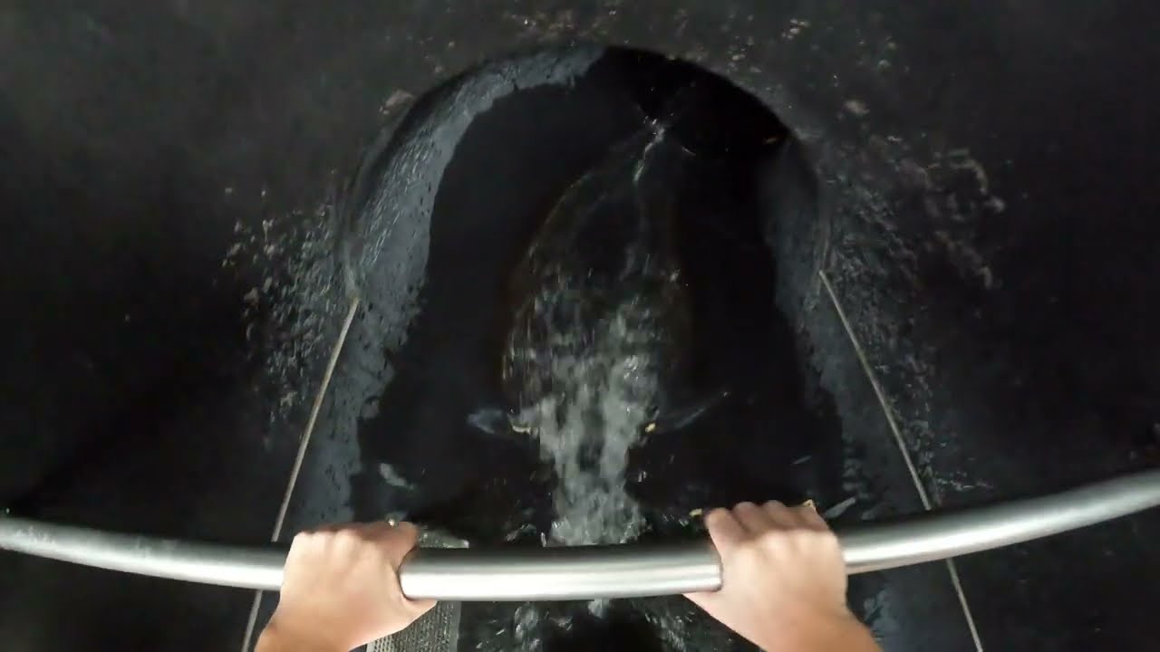 Water park Terme 3000 in Slovenia ( Black Hole Water slide ) ( Dark )
