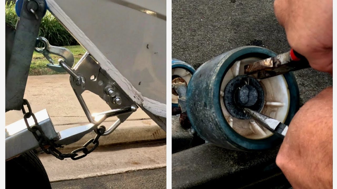 D.I.Y. - L&R Boat Latch installed and Wobble rollers replaced
