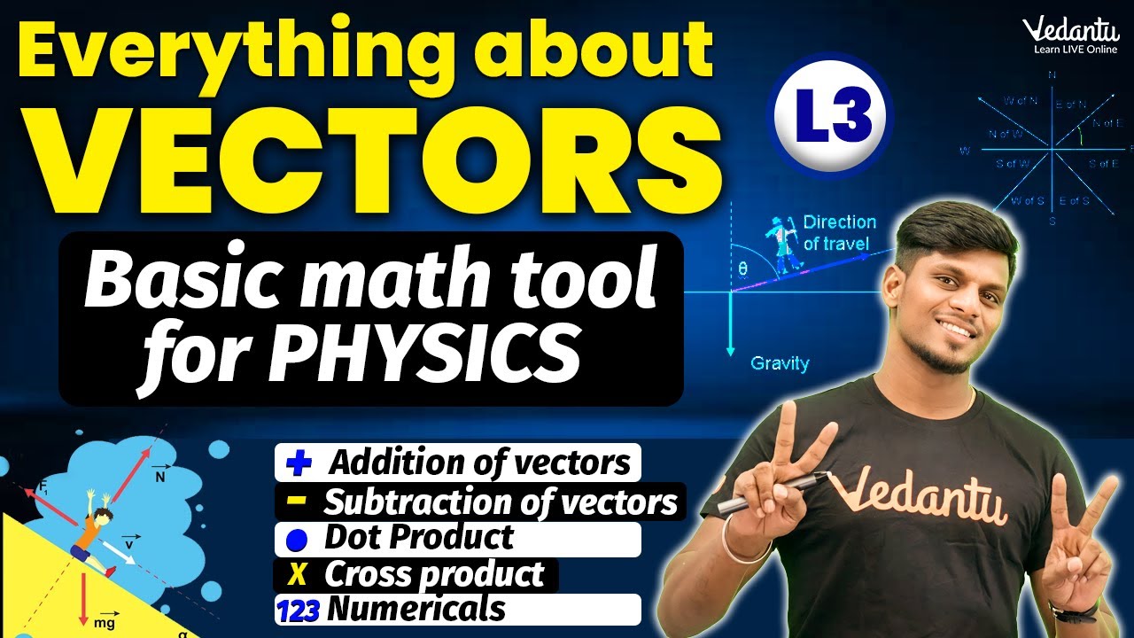 Vectors for NEET Physics- - L3 | All Concepts, Tricks | NEET JEE 2024/25 Physics | BASIC MATHEMATICS