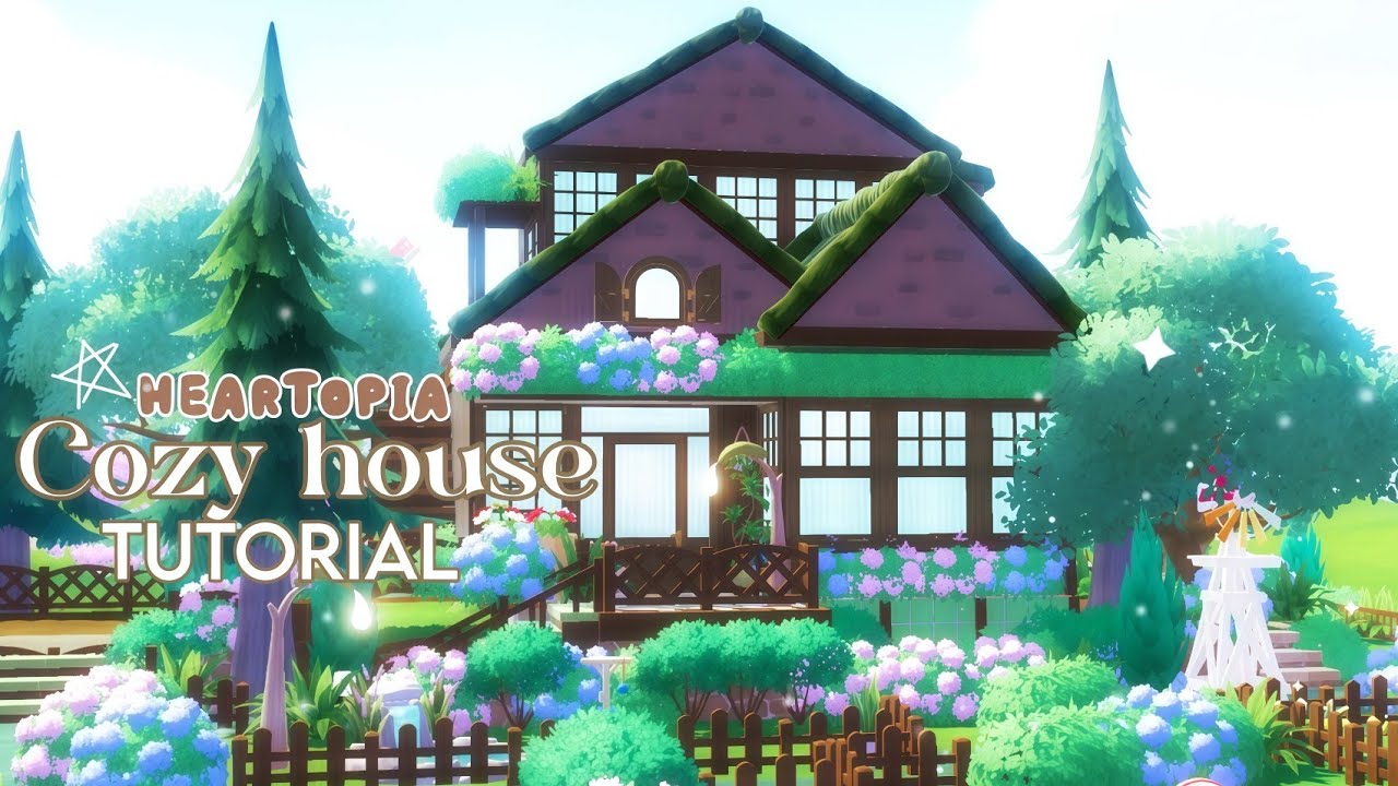 Cozy House Build Tutorial in Heartopia 🌸🪴 Heartopia building tutorial [ Heartopia House Design ]