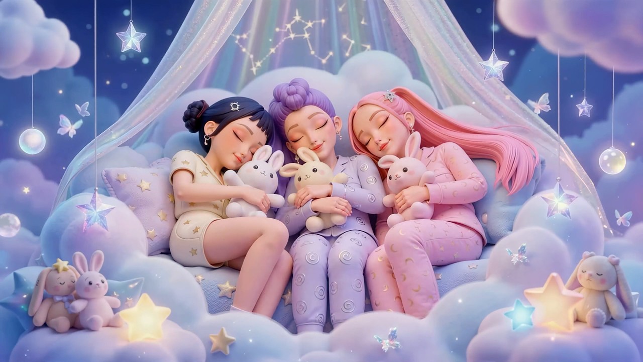 Fall Into Deep Sleep in 3 Minutes 🌌 Piano Music to Calm Your Stressed Mind with Rumi, Mira & Zoey