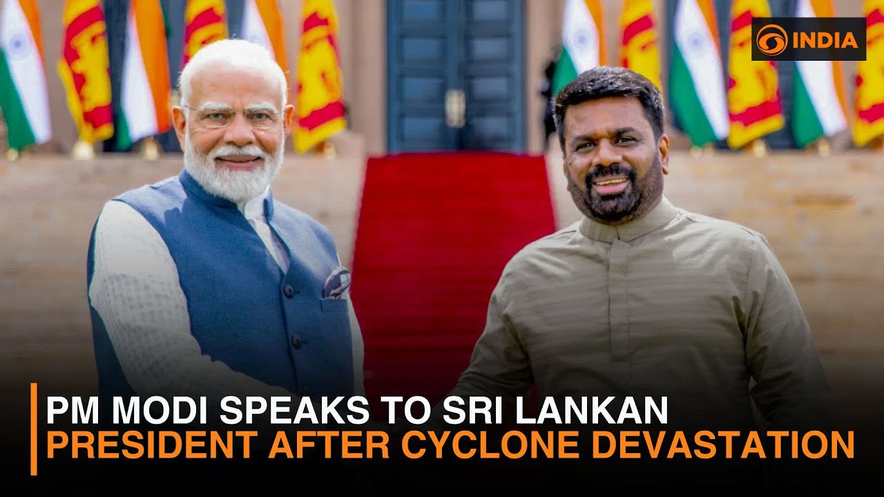 PM Modi Speaks to Sri Lankan President After Cyclone Devastation