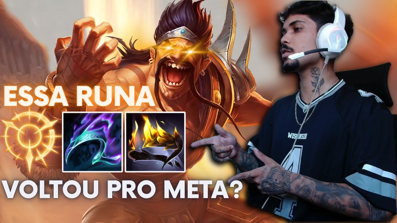 DRAVEN COM ESSA RUNA VOLTOU PARA O META? TÁ MUITO FORTE!