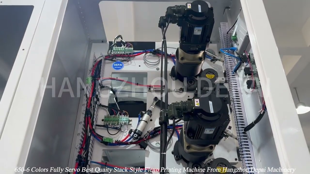 650 6Colors Fully Servo Best Quaity Stack Style Flexo Printing Machine From Hangzhou Depai Machinery