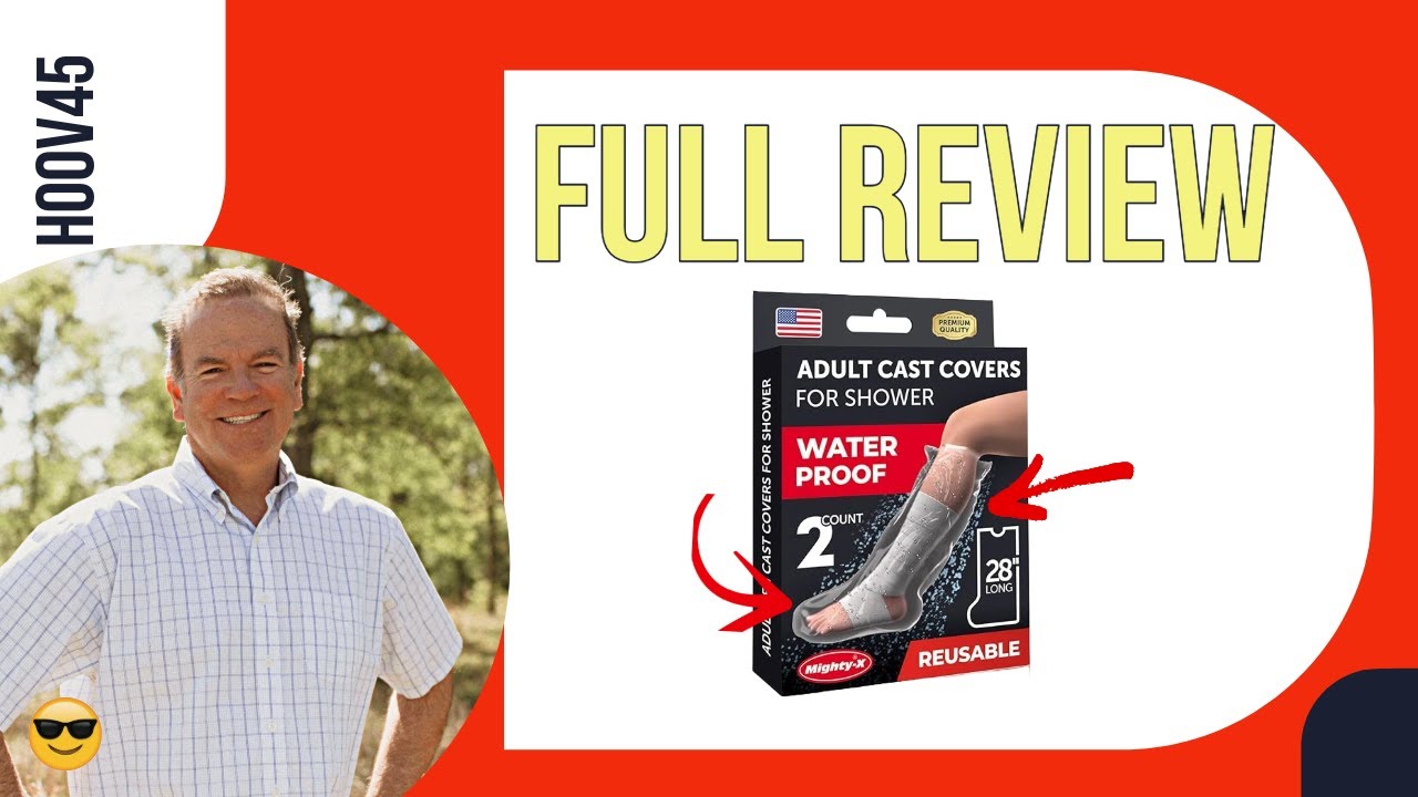 Mighty X 100% Waterproof Cast Covers for Shower Leg