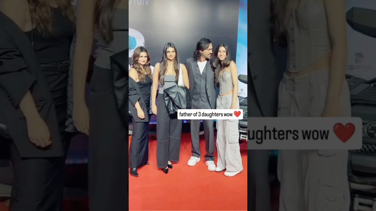 Arjun Rampal with Daughters and wife 😍 #shorts#viral