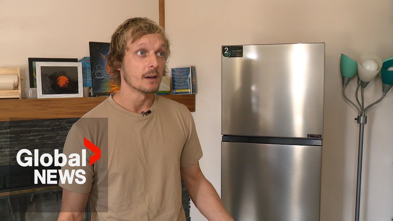 Used fridge delivered? Calgary man gets surprise in new appliance box