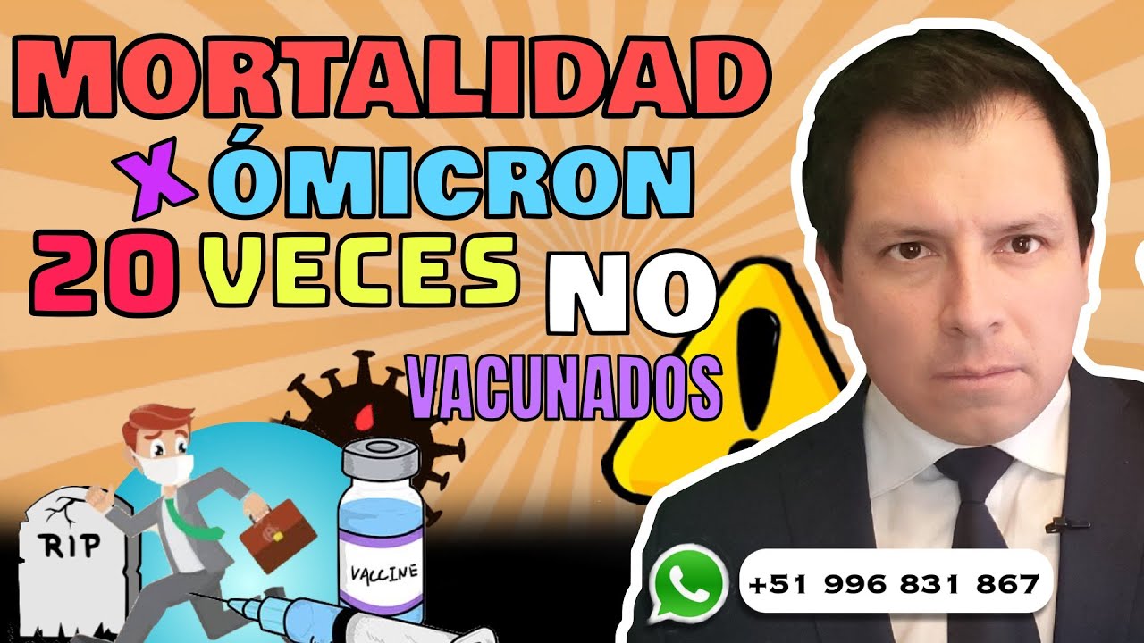 CUIDADO ⚠️ MORTALIDAD POR &Oacute;MICRON 20 VECES M&Aacute;S EN NO VACUNADOS SEG&Uacute;N CDC