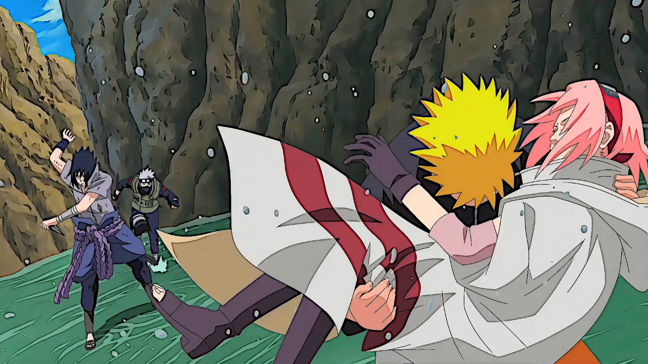 Naruto protège Sakura face à Sasuke | Le combat Kakashi contre Sasuke | Naruto VF