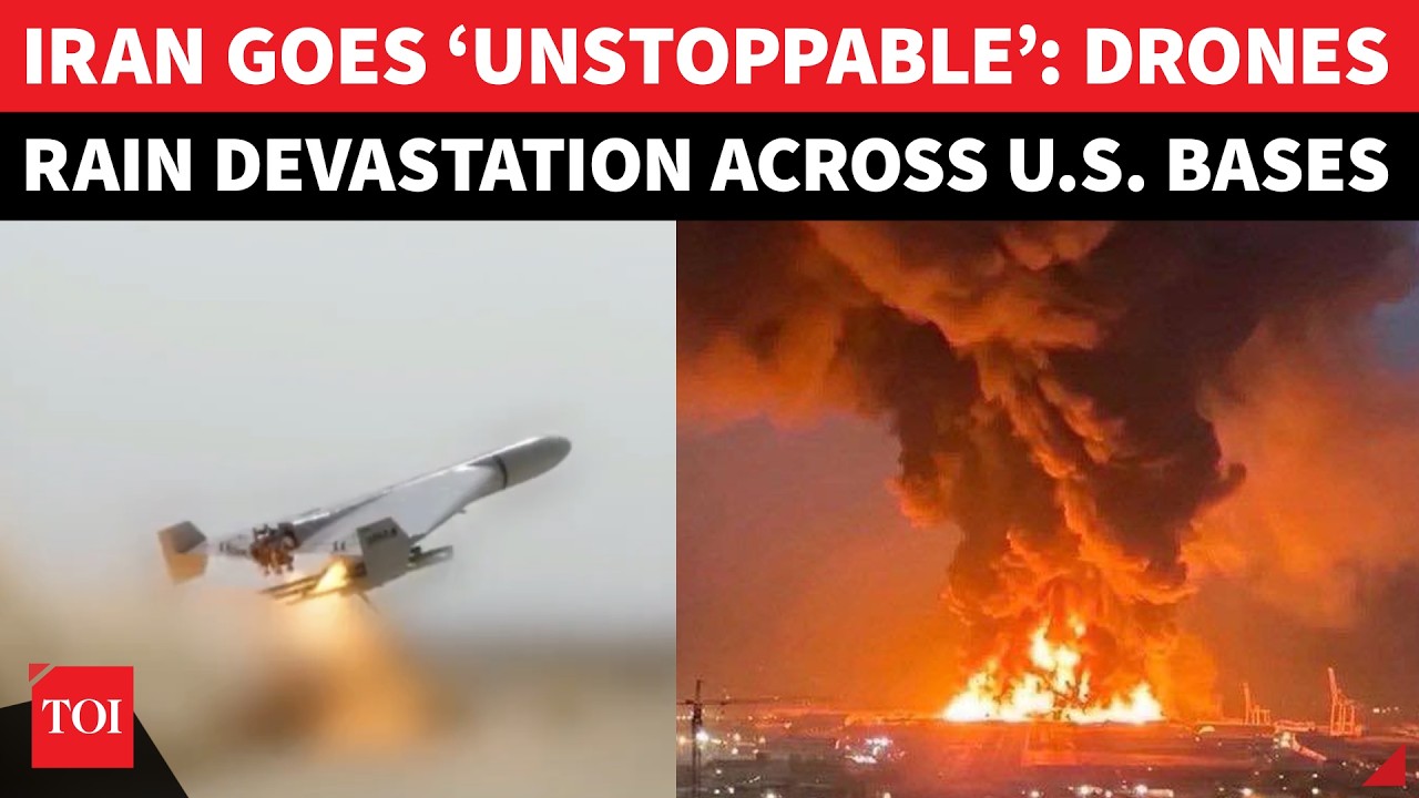 'US BASES UNDER FIRE': Iran Unleashes HIGH-TECH Drones, American Sites Hit Across Region | On Cam