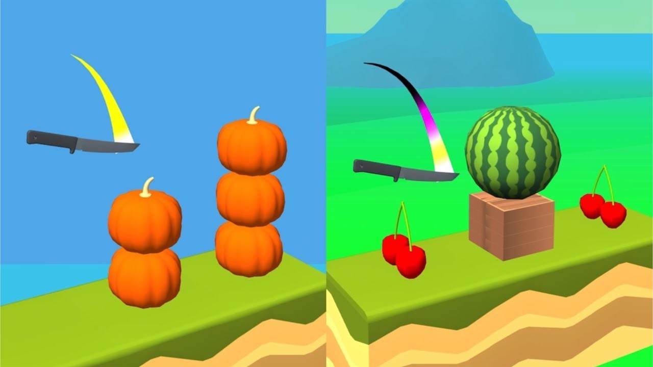 Knife Jump! Very Satisfying And Relaxing ASMR Slicing Game