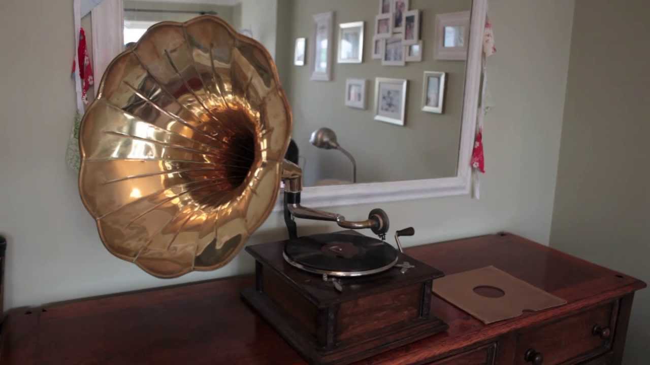 Gramophone playing 