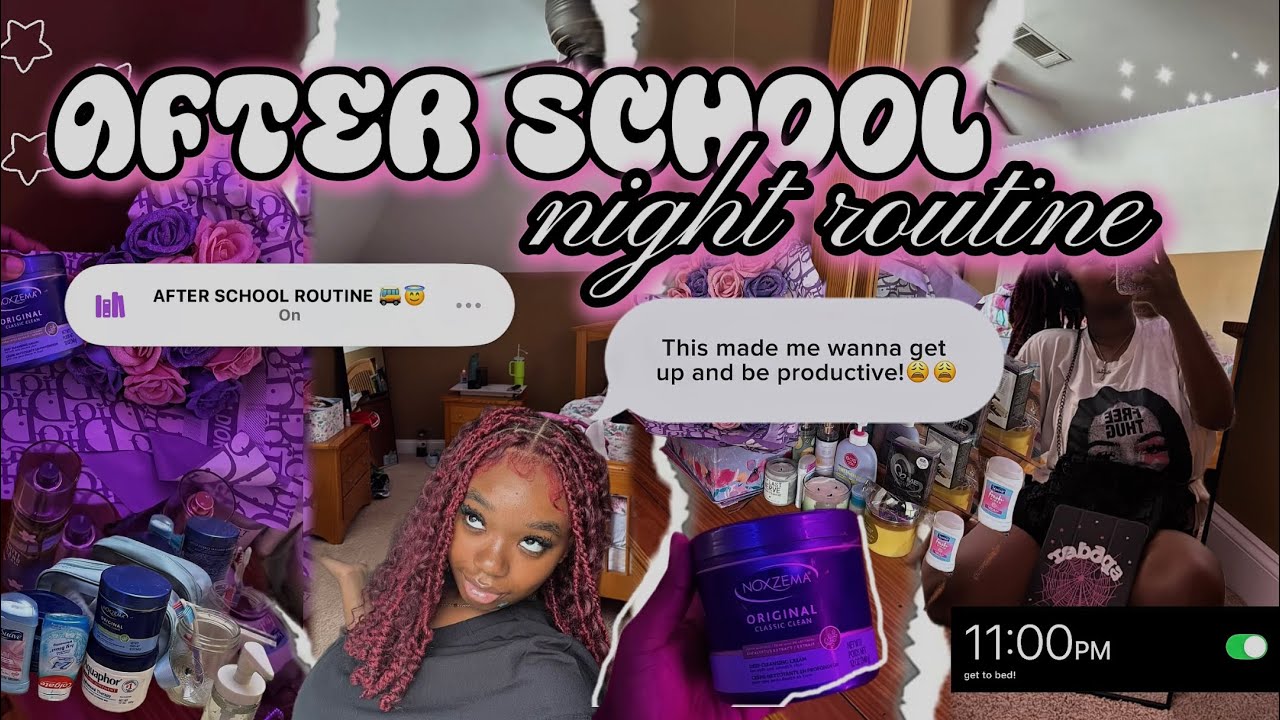 MY *REALISTIC* AFTER SCHOOL NIGHT ROUTINE | cleaning, drug class, HW, skincare, etc | Simplybaileeee