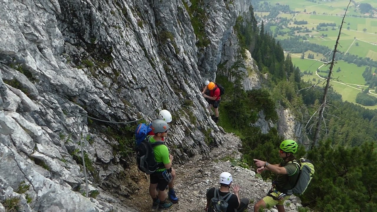 Tegelbergsteig / Klettersteig / Tegelberg-Schwangau / fortgeschritten (kurze Szenen)