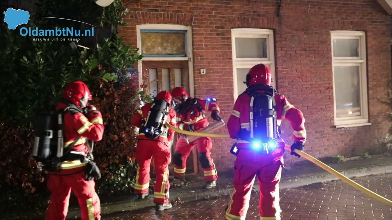 Woning volledig verwoest door brand in Winschoten