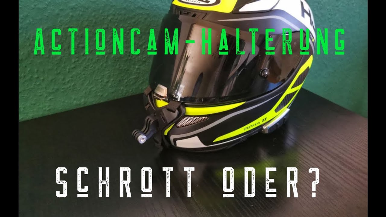 Action-Cam Halterung für deinen Motorradhelm!  // Schrott oder doch Nützlich?! \\