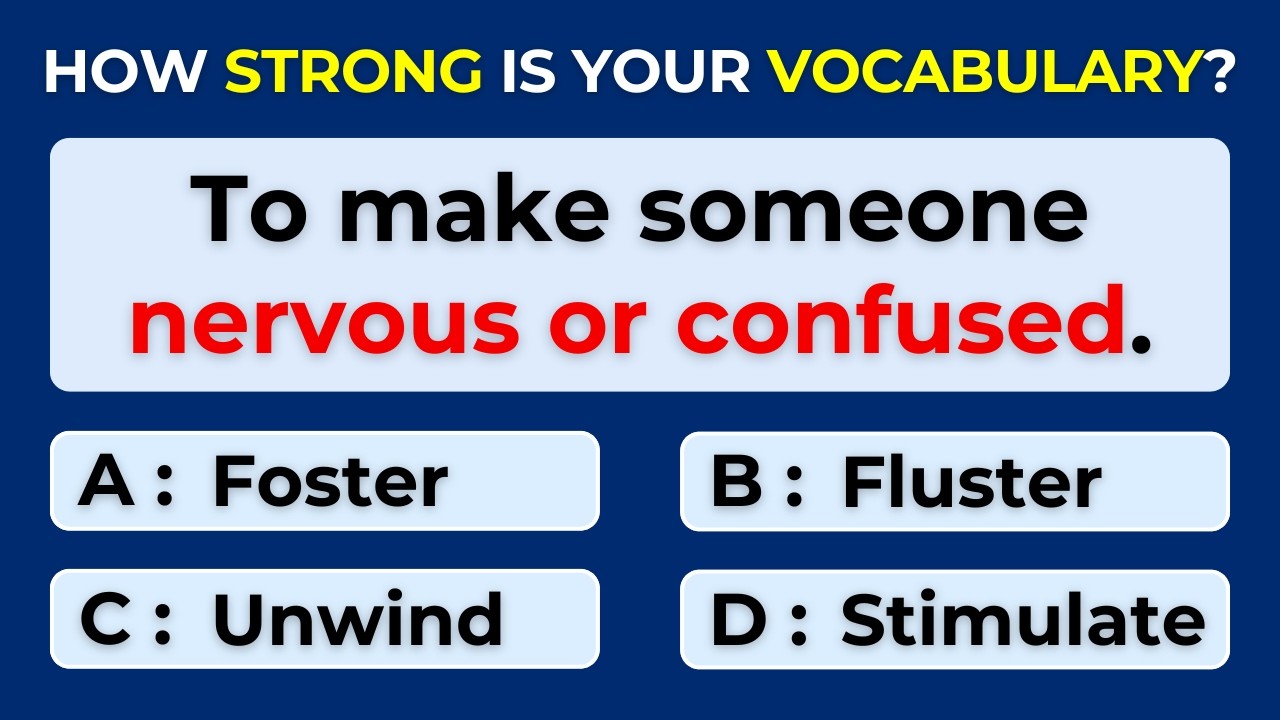How Strong Is Your Vocabulary? Can You Score 30/30? Word Definitions | #Challenge 31