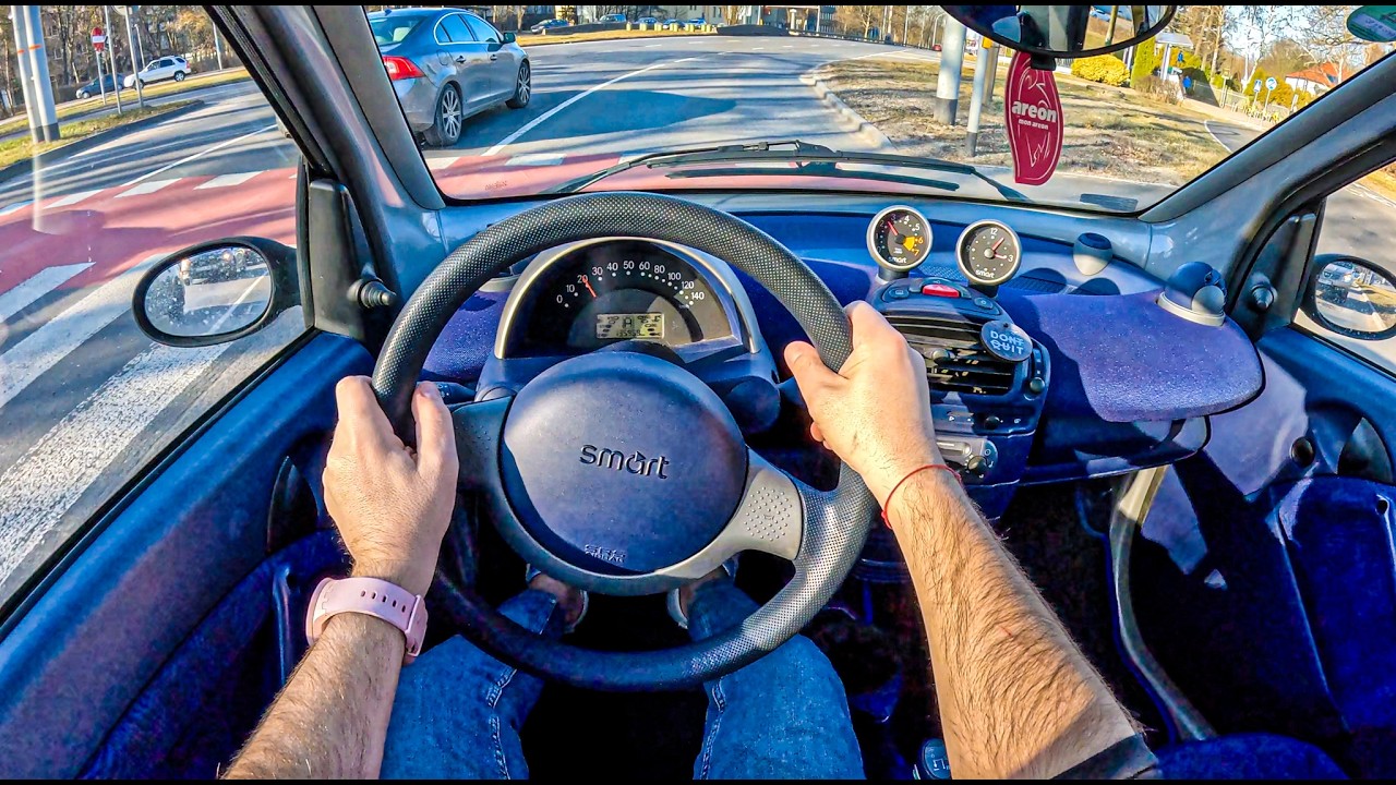 1999 Smart Fortwo | 0.6 54 HP | POV Test Drive #2744 | Joe Black