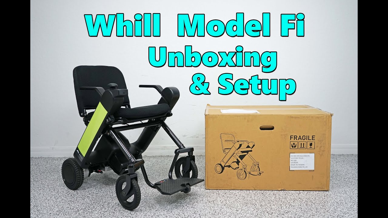 Whill Model Fi - Folding Portable Travel Power Chair - How to unbox and Set up
