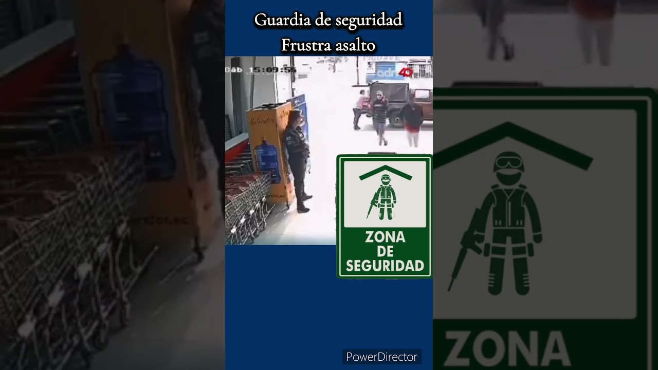 Guardia de seguridad frustra asalto #polic&iacute;a #seguridadprivada #vigilantedeseguridad #guardia