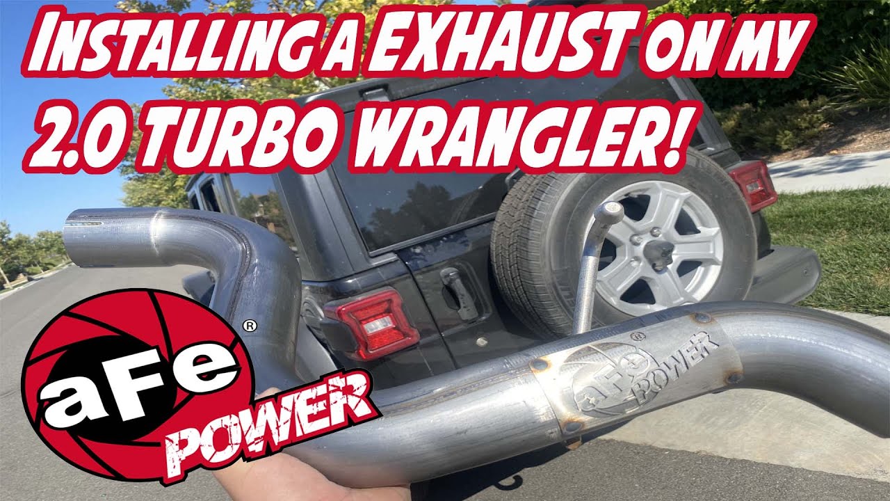 AFE axle back exhaust install on my 2020 Wrangler!