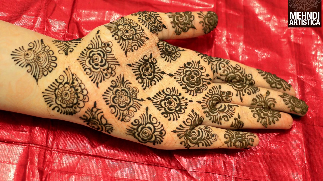 DIY Mehndi Designs For Hands|Easy Designer Mehandi For Wedding Party|MehndiArtistica Henna Tutorial