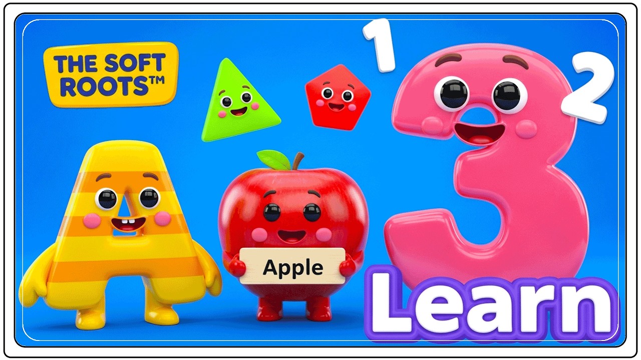 Preschool Learning activities for 3 year olds at home | Learn ABC Phonics Shapes Numbers Colors 🌈