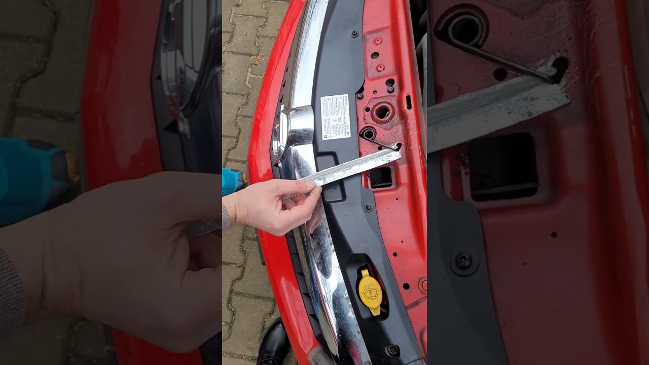 awaryjne otwarcie przedniej maski opel Astra H 3 komora silnika