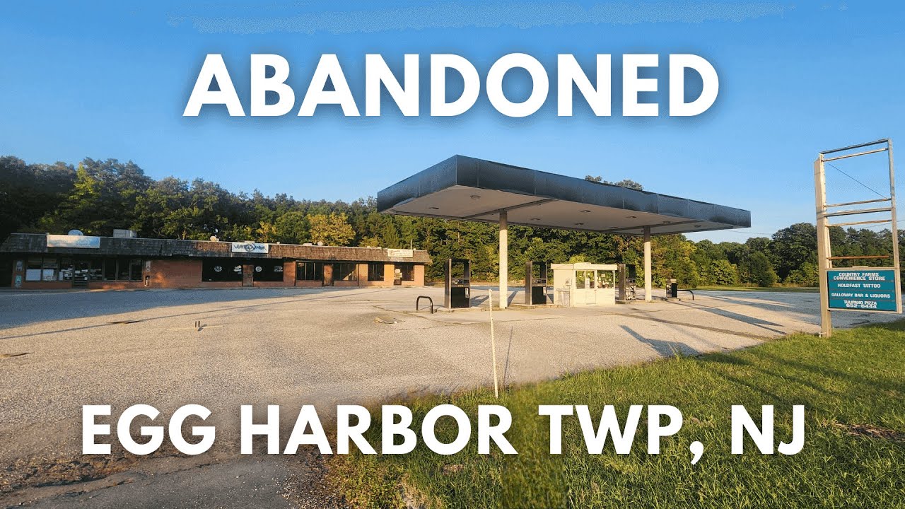 Abandoned Gas Station And Strip Mall In Egg Harbor Twp, NJ